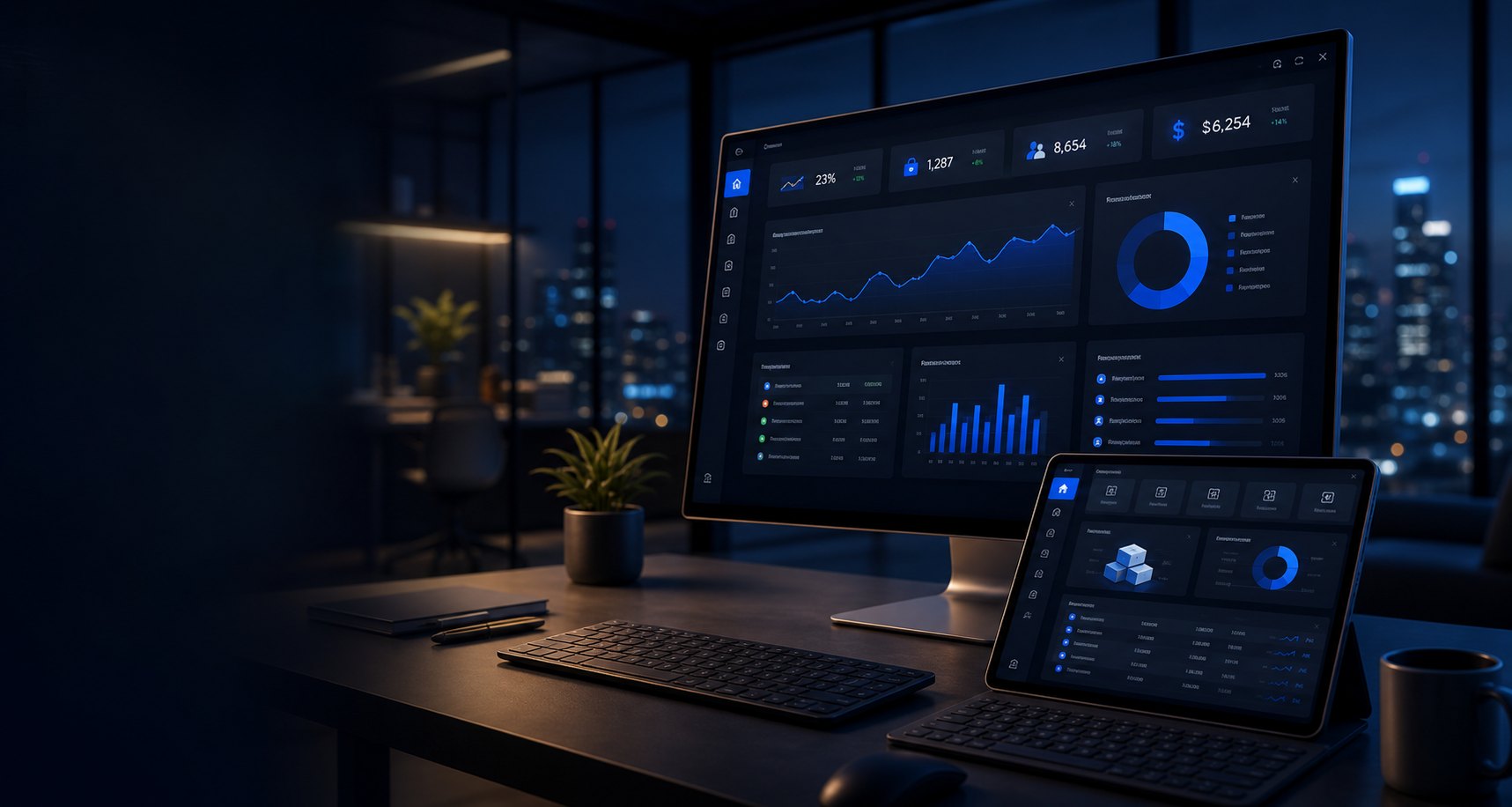 Risco ERP dashboard preview