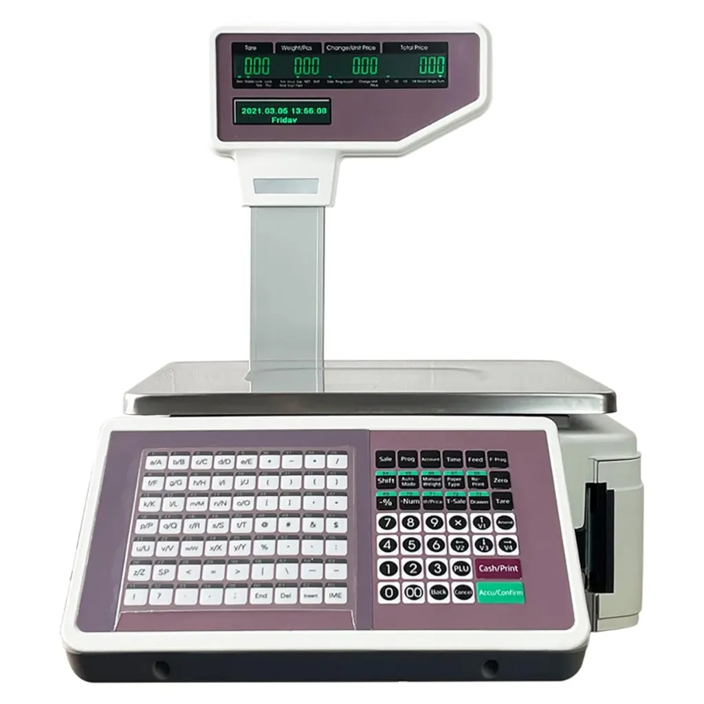 [102124] TMA Supermarket Barcode Weighing Cash Register Scale - Touch POS - Label Printing | TM-30A-5W